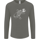 An Argentine Tegu Lizard Mens Long Sleeve T-Shirt Charcoal
