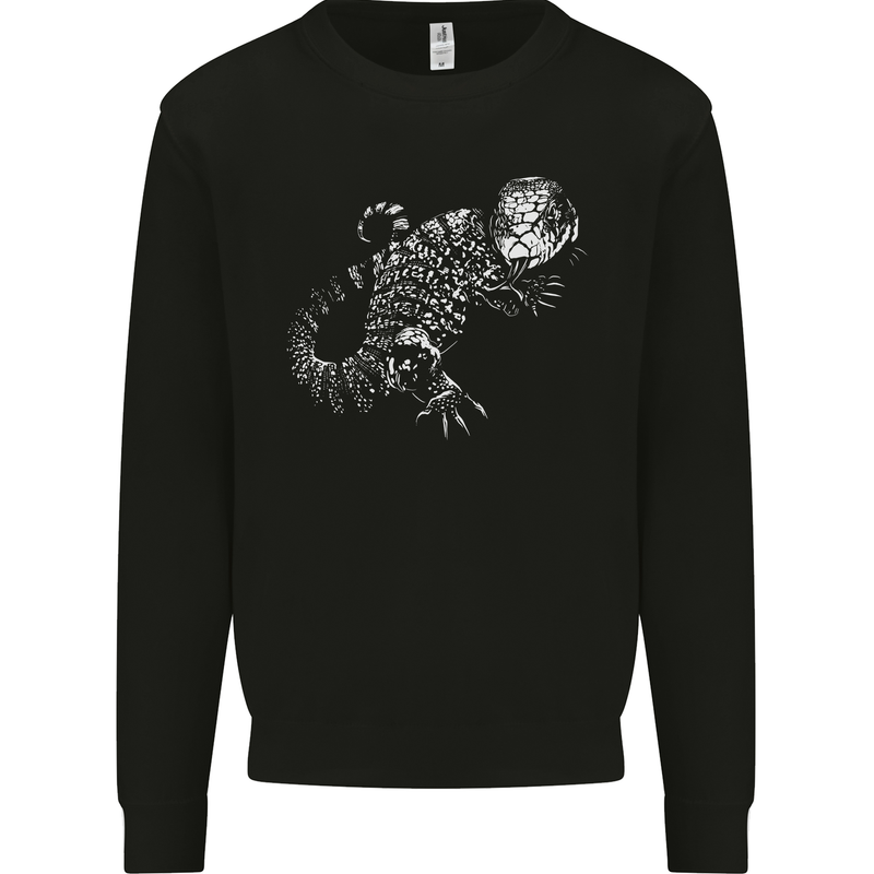 An Argentine Tegu Lizard Mens Sweatshirt Jumper Black