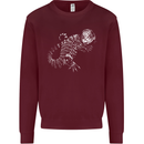 An Argentine Tegu Lizard Mens Sweatshirt Jumper Maroon