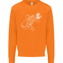An Argentine Tegu Lizard Mens Sweatshirt Jumper Orange