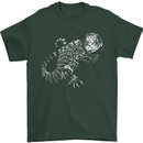 An Argentine Tegu Lizard Mens T-Shirt 100% Cotton Forest Green
