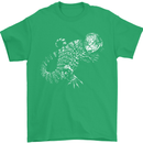 An Argentine Tegu Lizard Mens T-Shirt 100% Cotton Irish Green