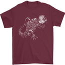 An Argentine Tegu Lizard Mens T-Shirt 100% Cotton Maroon