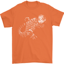 An Argentine Tegu Lizard Mens T-Shirt 100% Cotton Orange