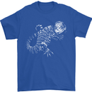 An Argentine Tegu Lizard Mens T-Shirt 100% Cotton Royal Blue