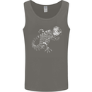 An Argentine Tegu Lizard Mens Vest Tank Top Charcoal