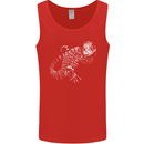An Argentine Tegu Lizard Mens Vest Tank Top Red