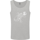 An Argentine Tegu Lizard Mens Vest Tank Top Sports Grey