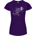 An Argentine Tegu Lizard Womens Petite Cut T-Shirt Purple