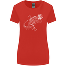 An Argentine Tegu Lizard Womens Wider Cut T-Shirt Red
