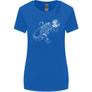 An Argentine Tegu Lizard Womens Wider Cut T-Shirt Royal Blue