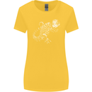 An Argentine Tegu Lizard Womens Wider Cut T-Shirt Yellow