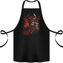 An Artistic Fantasy Viking Warrior Cotton Apron 100% Organic Black