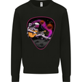 An Astronaut Playing Guitar Space Rock Mens Sweatshirt Jumper Black