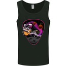 An Astronaut Playing Guitar Space Rock Mens Vest Tank Top Black