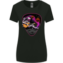 An Astronaut Playing Guitar Space Rock Womens Wider Cut T-Shirt Black