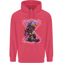 An Astronaut Playing a Guitar Guitarist Childrens Kids Hoodie Heliconia