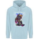An Astronaut Playing a Guitar Guitarist Childrens Kids Hoodie Light Blue