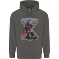 An Astronaut Playing a Guitar Guitarist Childrens Kids Hoodie Storm Grey