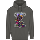 An Astronaut Playing a Guitar Guitarist Childrens Kids Hoodie Storm Grey