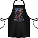 An Astronaut Playing a Guitar Guitarist Cotton Apron 100% Organic Black