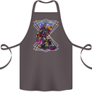 An Astronaut Playing a Guitar Guitarist Cotton Apron 100% Organic Dark Grey