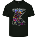 An Astronaut Playing a Guitar Guitarist Kids T-Shirt Childrens Black