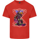 An Astronaut Playing a Guitar Guitarist Kids T-Shirt Childrens Red