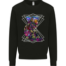 An Astronaut Playing a Guitar Guitarist Mens Sweatshirt Jumper Black