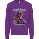 An Astronaut Playing a Guitar Guitarist Mens Sweatshirt Jumper Purple