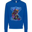 An Astronaut Playing a Guitar Guitarist Mens Sweatshirt Jumper Royal Blue