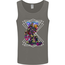An Astronaut Playing a Guitar Guitarist Mens Vest Tank Top Charcoal