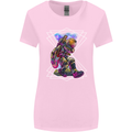 An Astronaut Playing a Guitar Guitarist Womens Wider Cut T-Shirt Light Pink
