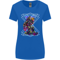 An Astronaut Playing a Guitar Guitarist Womens Wider Cut T-Shirt Royal Blue