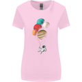 An Astronaut With Planets as Balloons Space Womens Wider Cut T-Shirt Light Pink