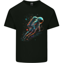 An Astronaut in Outer Space Man Kids T-Shirt Childrens Black