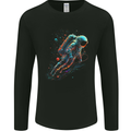 An Astronaut in Outer Space Man Mens Long Sleeve T-Shirt Black