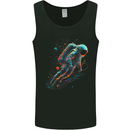 An Astronaut in Outer Space Man Mens Vest Tank Top Black