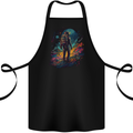 An Astronaut on an Alien Planet Spaceman Cotton Apron 100% Organic Black