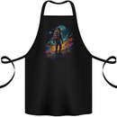 An Astronaut on an Alien Planet Spaceman Cotton Apron 100% Organic Black