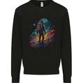 An Astronaut on an Alien Planet Spaceman Kids Sweatshirt Jumper Black