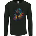An Astronaut on an Alien Planet Spaceman Mens Long Sleeve T-Shirt Black