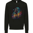 An Astronaut on an Alien Planet Spaceman Mens Sweatshirt Jumper Black
