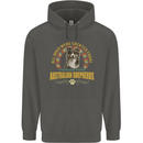 An Australian Shepherd Dog Childrens Kids Hoodie Storm Grey