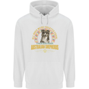 An Australian Shepherd Dog Childrens Kids Hoodie White