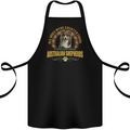 An Australian Shepherd Dog Cotton Apron 100% Organic Black