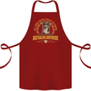 An Australian Shepherd Dog Cotton Apron 100% Organic Maroon