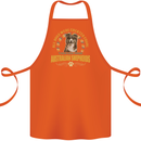 An Australian Shepherd Dog Cotton Apron 100% Organic Orange
