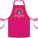An Australian Shepherd Dog Cotton Apron 100% Organic Pink