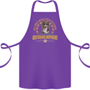 An Australian Shepherd Dog Cotton Apron 100% Organic Purple
